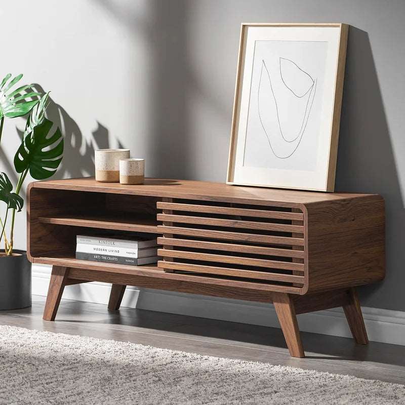 Furnishiaa Solid Sheesham Wood TV Unit - Furnishiaa -  -